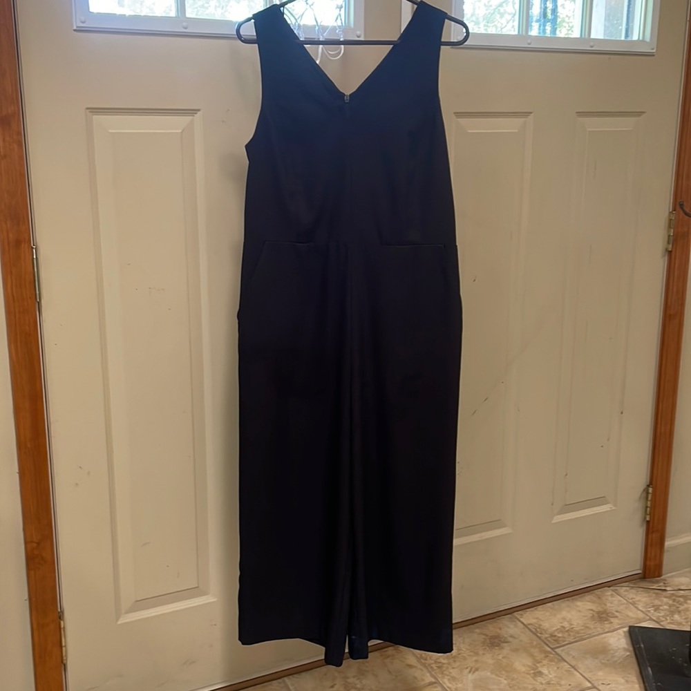 Banana Republic cropped wide-leg romper with POCKETS!